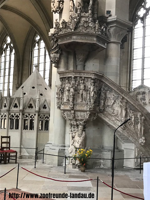 Magdeburg - kunstvoll verzierte Kanzel im Magdeburger Dom - Johannes Theobald Magdeburg - kunstvoll verzierte Kanzel im Magdeburger Dom - Johannes Theobald